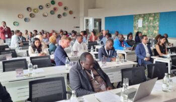 Panel discussion at Africa Eats Annual Gathering 2025 with industry leaders in sustainable agribusiness